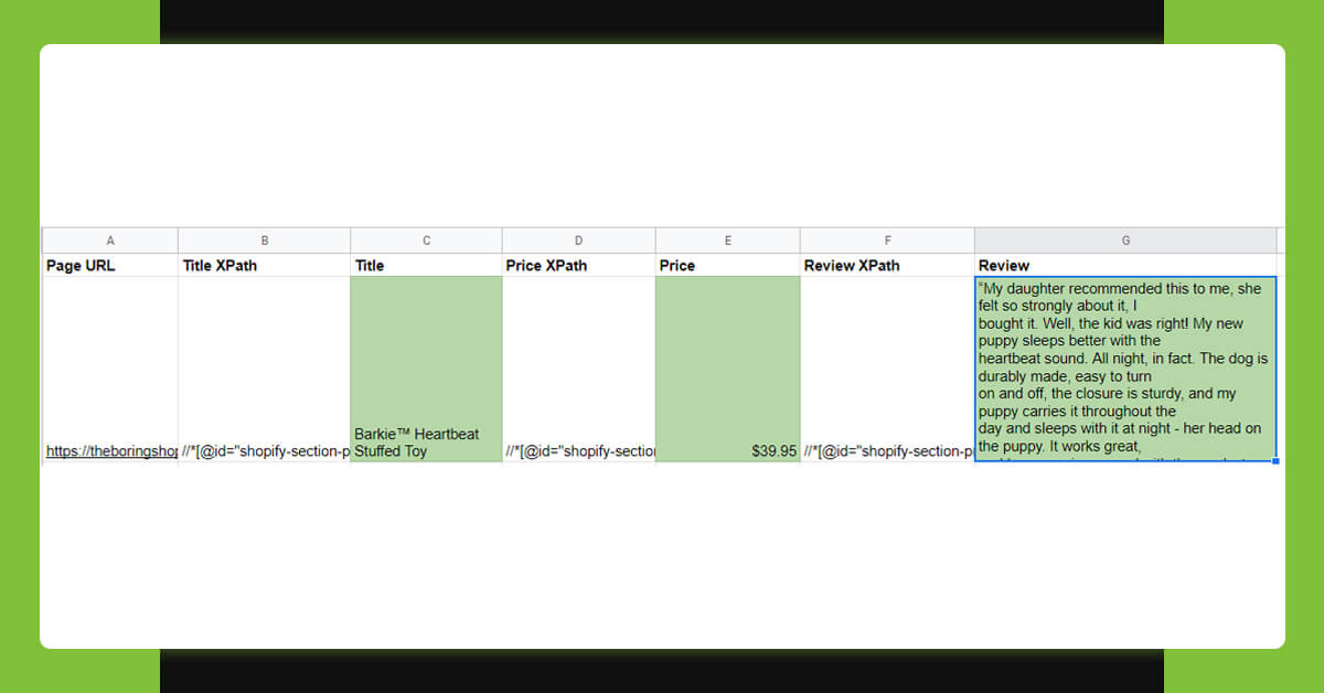 Scrape Product's Prices